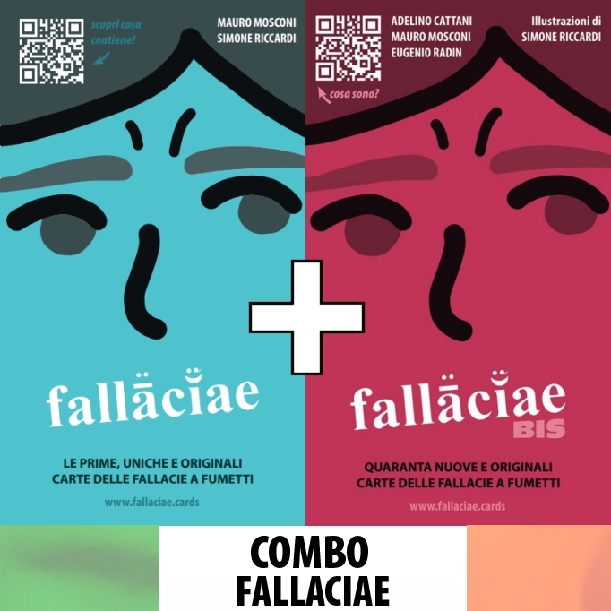 FALLACIAE + FALLACIAE BIS: i due mazzi delle fallacie a fumetti - versione italiana