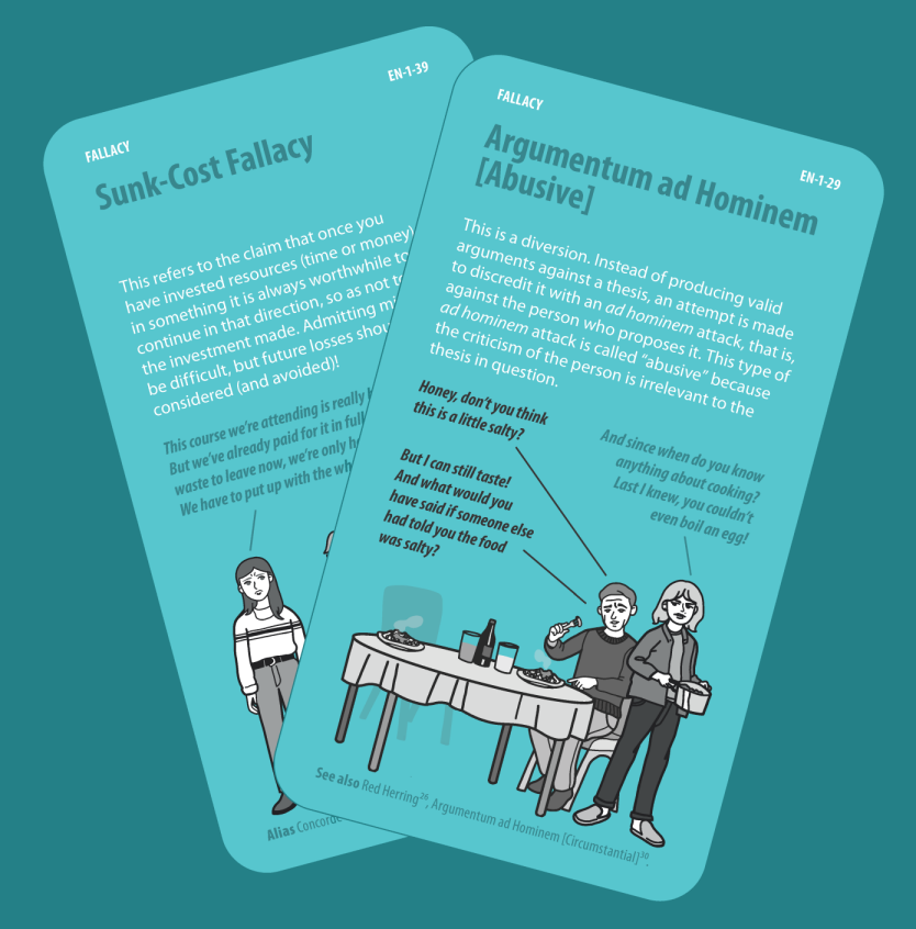 FALLACIAE: the cartoon fallacy cards